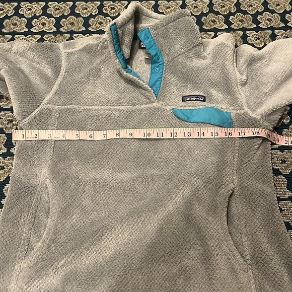 Patagonia Re-Tool Half-Snap Pullover Jacket Gray Teal - Picture 4 of 7